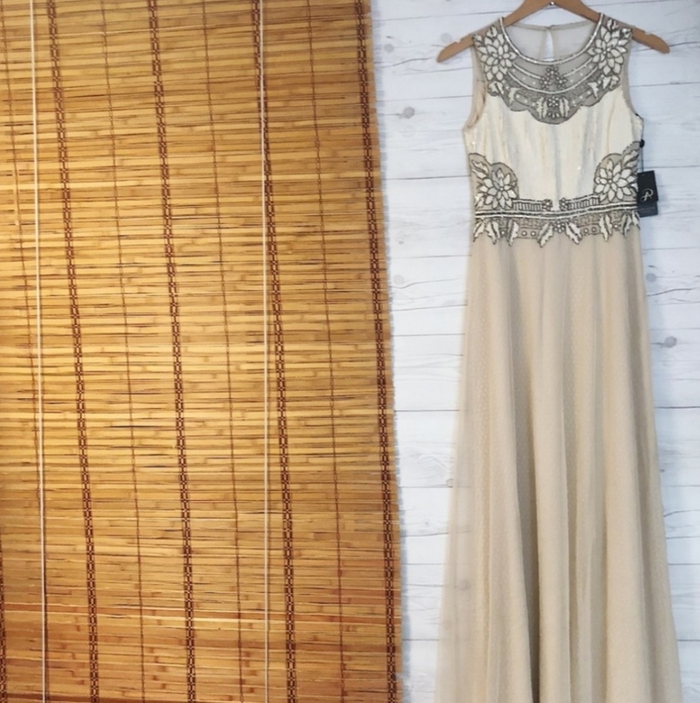 Adrianna Pappell sequin bodice formal gown